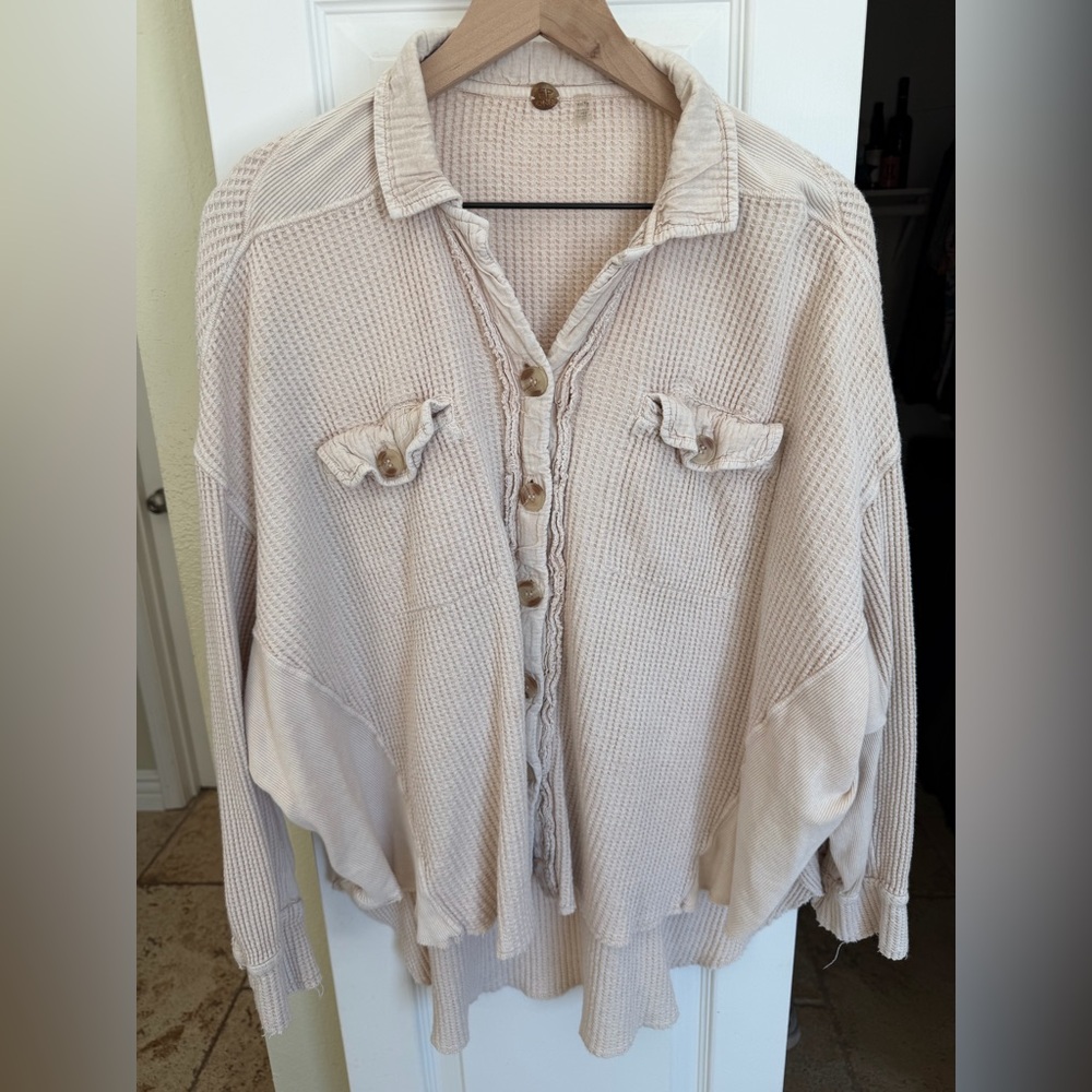 Free People Scout Jacket in Cream XS